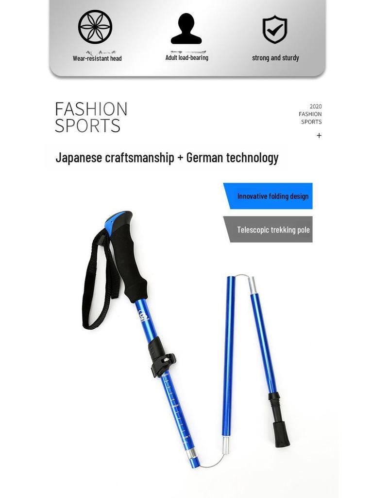 Teleskop-Falt-Trekkingstock aus Aluminiumlegierung