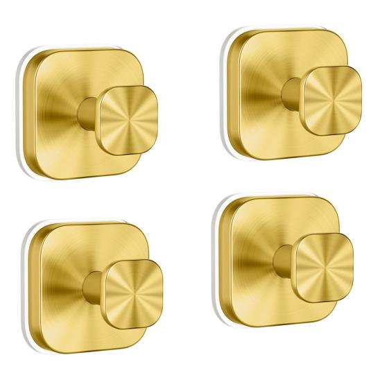 Přísavkové háčky pro sprchu z nerezové oceli, nástěnné háčky do koupelny, silné lepidlo, věšák na ručníky, snadná instalace, opakovaně použitelný věšák na věnce