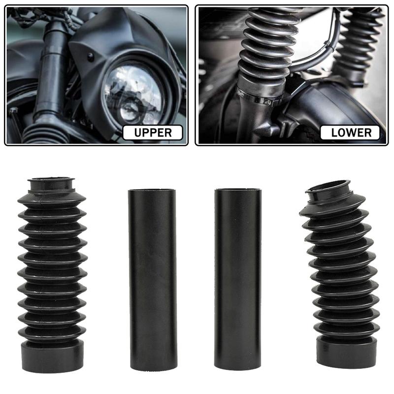 Motorcycle Front Fork Shock Absorber Boot Tube Slider Gaiters Stanchion Covers Protector For Honda Rebel CMX500 CMX300 2017-21