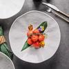 Ceramic Plate High Footed Dessert Plate Snack Plates Salad Plates Pasta Dish Serving Plate Molecular Cuisine Kitchen Tableware