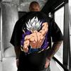 Nueva Camiseta Deportiva de Algodón Transpirable Suelta para Hombre Bandai Verano 2026 Dragon Ball Anime Goku Cuello Redondo Manga Corta