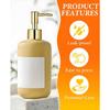 6 Pack Gold Soap Dispenser Pump, Top Replacement for Lotion & Regular Glass Bottles (Standard Diameter 28/400 Neck Size)