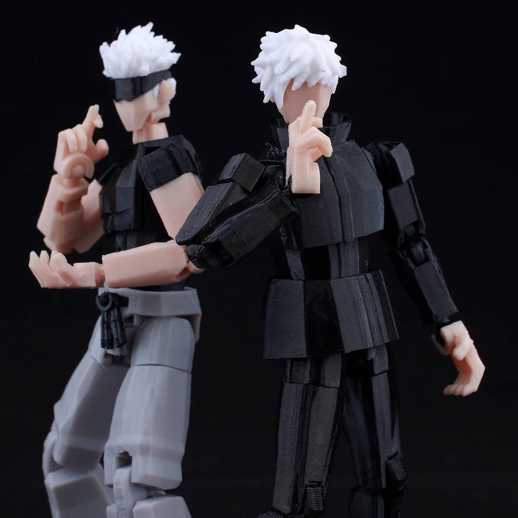 9L 3D Jujutsu Kaisen Figure Titan 13 Anime Gojo Black Outfit Model Lucky 13 Model Dummy 13 Anime Multi-Jointed Poseable Toys