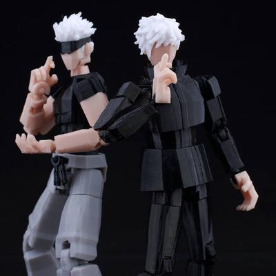 9L 3D Jujutsu Kaisen Figure Titan 13 Anime Gojo Black Outfit Model Lucky 13 Model Dummy 13 Anime Multi-Jointed Poseable Toys