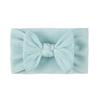 European & American Soft Jacquard Nylon Baby Bow Headband - Skin-Friendly for Girls