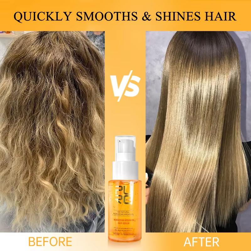 PURC Professional 24K Gold Essence Hair Oil Nourishing Smoothing Hair Serum Repair Damaged Frizz Leave-In Hair Care Products