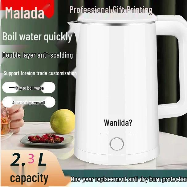 Wanlida Edelstahl Wasserkocher mit automatischer Abschaltung, Ideal für den Heimgebrauch und zum Verschenken