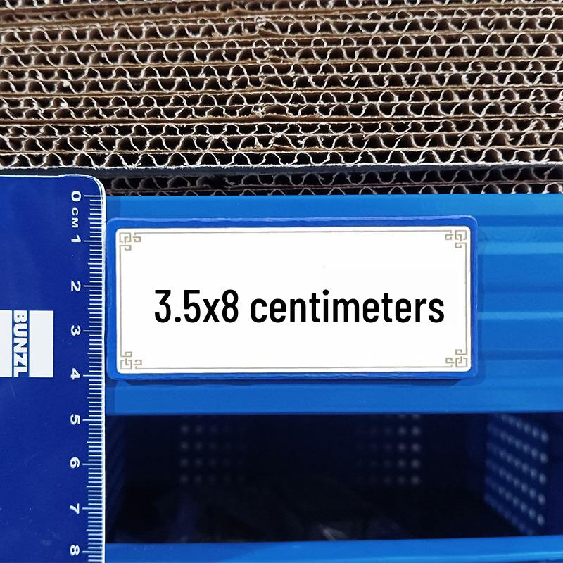 Erasable Magnetic Whiteboard Name Tag – Reusable Write-on Sticker for Fridge or Blackboard.