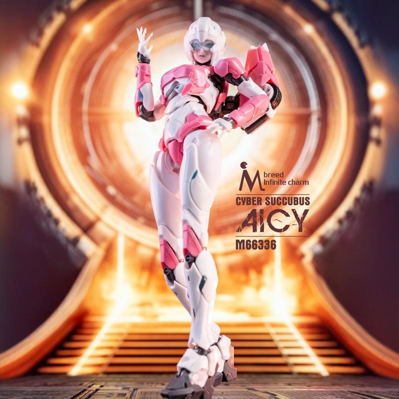 New Meili Wuxian M-Brand 66336 Arcee Children's Mecha Action Figure with Two Matte Faces