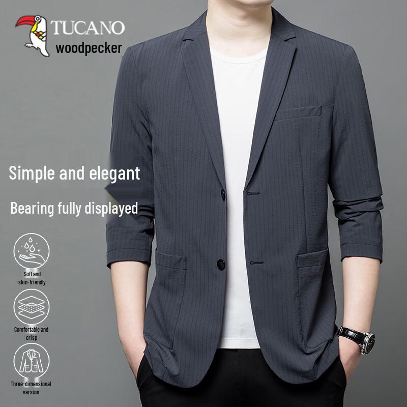 TUCANO Men s Spring/Summer Thin Business Casual Blazer L