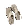 French Retro One-word Buckle with Wedge Heel Cover Toe Sandals Women's 2025 Summer New with Skirt Toe Roman Sandals