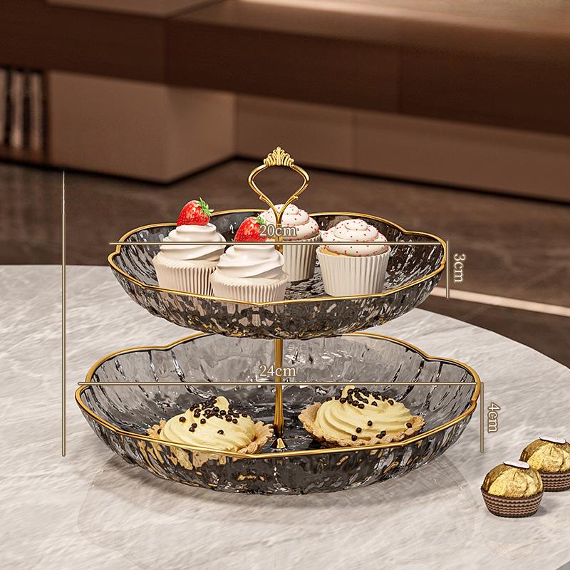 

Многоярусные фруктовые блюда Кофейные столики Тарелки для демонстрации закусок и сухофруктов Композиция из закусочных тарелок и закусочная выпечка Second floor серый