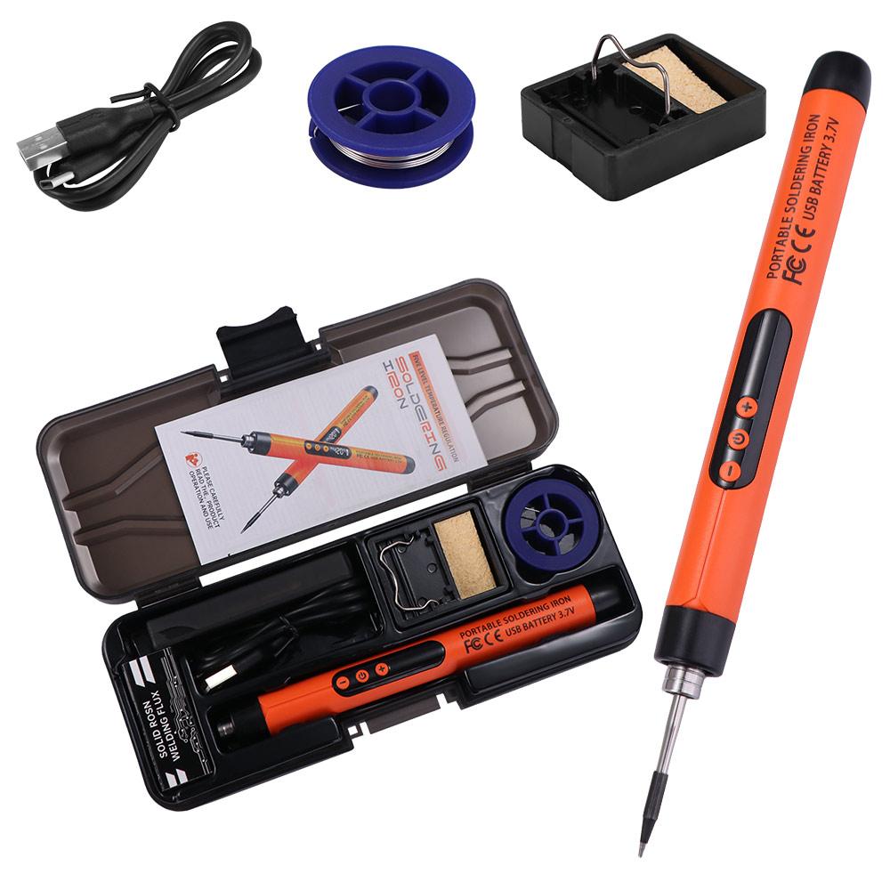 USB Electric Soldering Iron Set Intelligent 300-450 Temperature Adjustable USB Soldering Iron Set Wireless Charging
