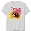Custom Photo Personalised I Love You Couple Unisex Tshirt Valentines Gift