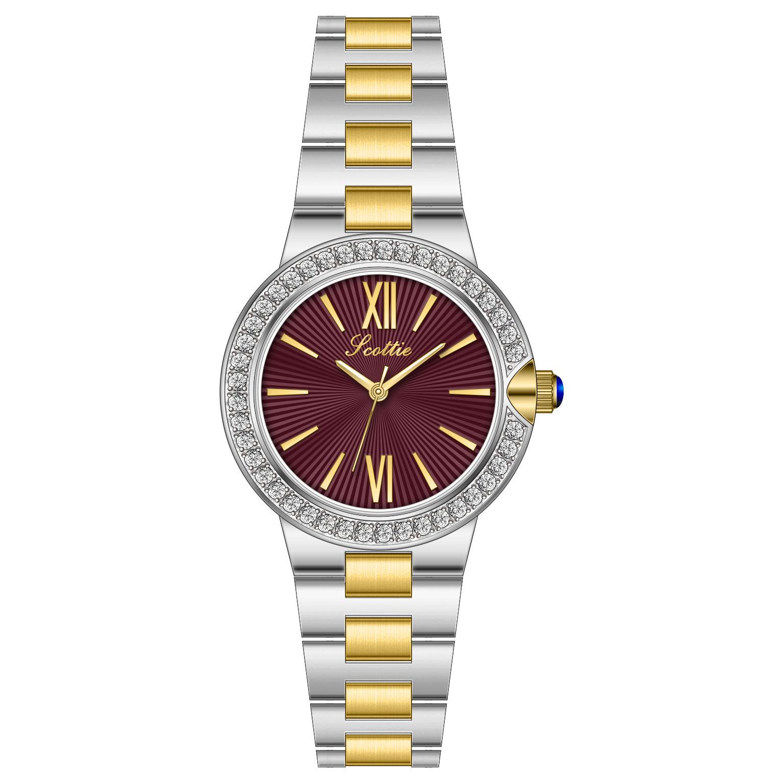 9768B Steel Belt Watch Small Dial Diamond Women S Watch