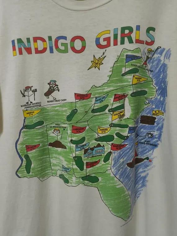 Retro Indigo Girls White Cotton All size S-5XL  AD561 Unisex T-Shirt XXXL