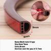 New 6M Silicone Rubber Weather Strip I/E/D Type Seal Strip for Doors Windows Self Adhesive Anti Collision Soundproof Waterproof