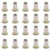 100Pcs Rivet Nut Color Zinc Plated Flat Head Threaded Nutsert Kit Hardware AccessoriesM3