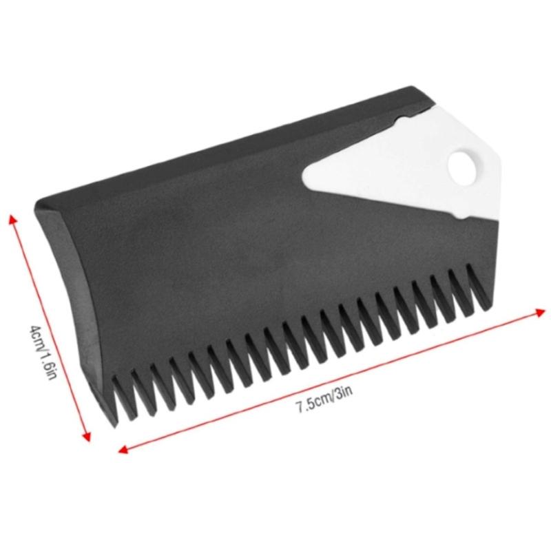 Surfboard Wax Comb Scraper with Fins Key Surfboard Wax Cleaner Maintenance Tool NonSlip Wax Scraping Comb for Water Sport