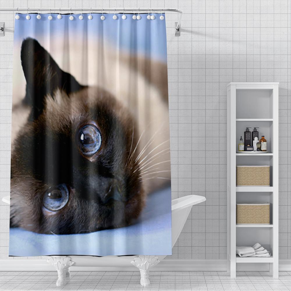 Home Shower Curtains for Bathroom Landscape Animals Waterproof Fabric Bathroom Curtains Modern Shower Curtain 180x200 240x200