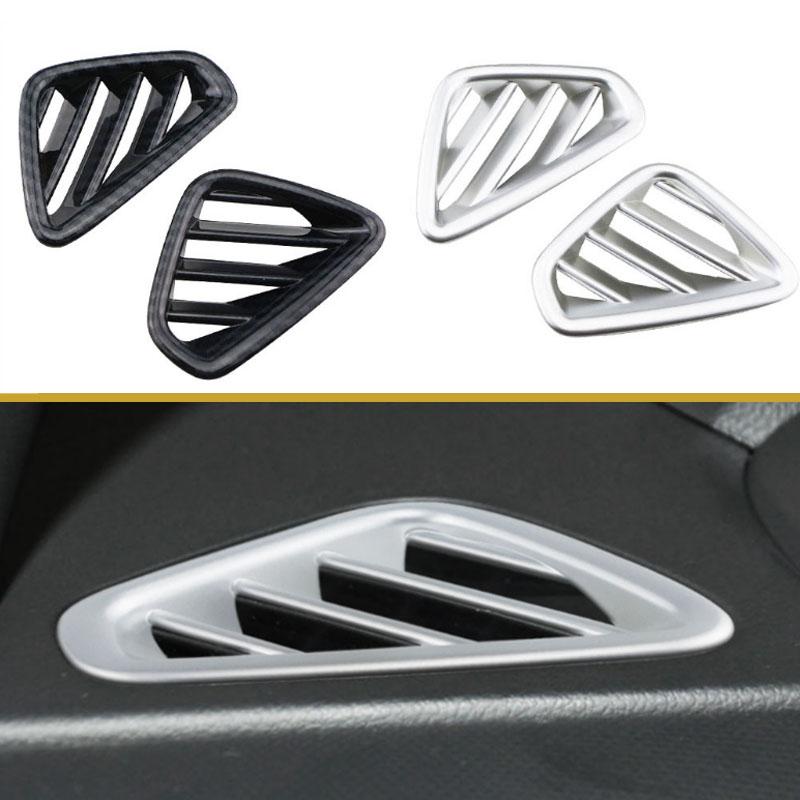 2Pcs/Set Car Air Condition Vent Outlet Decoration Cover Sequins Trim for Hyundai Kona Kauai 2017 -2022 Accessories