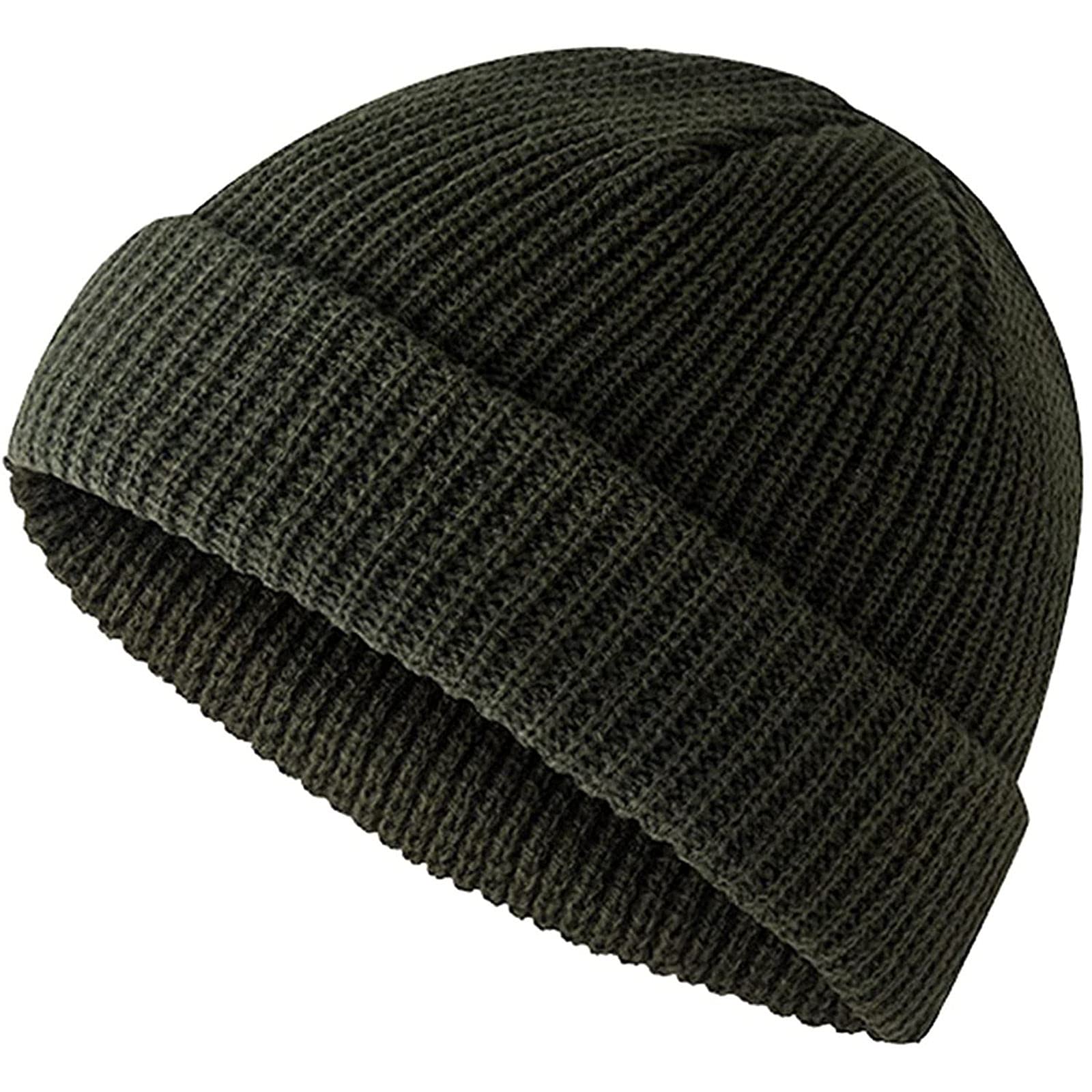 

Unisex Autumn Winter Warm Knittted Cap Adult Men Female Knitted Cap Elastic Hat Beanies Casual Short Thread Hip Hop Hat 2025 One Size армия зеленый