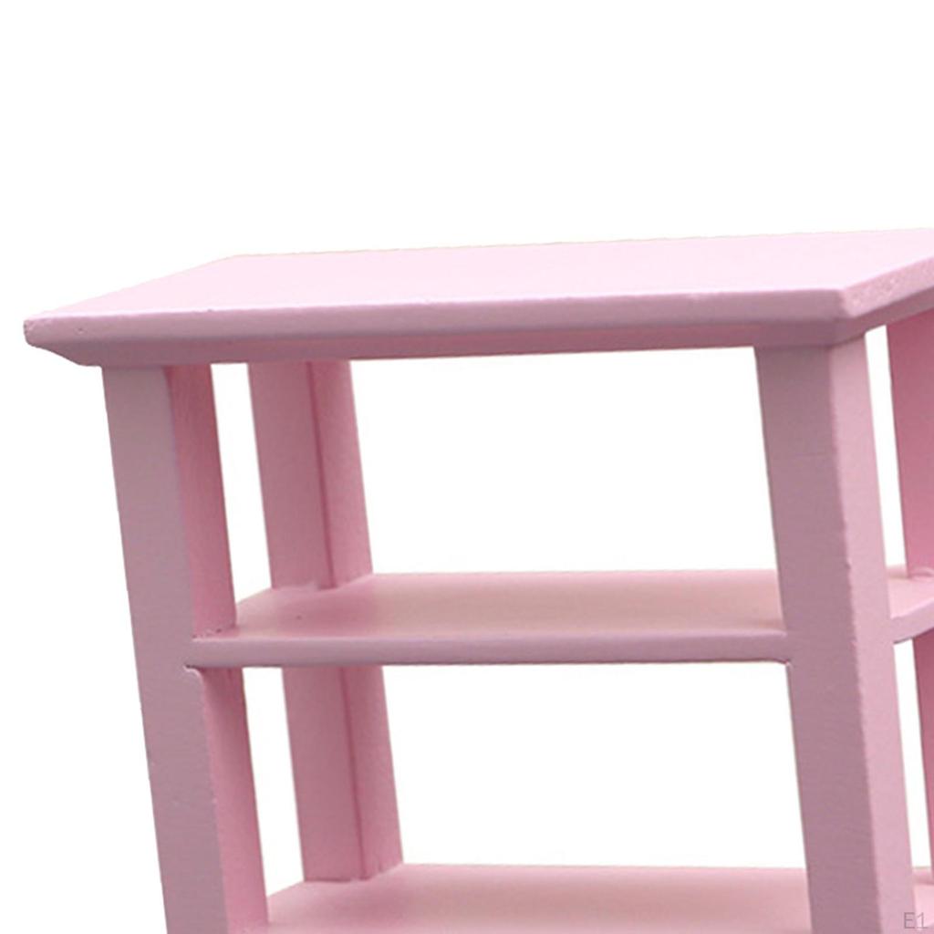1:12 Dollhouse Display Shelf, Bedroom Micro Landscape Furniture Living Room Cabinet, Life Scene