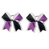 Glitter Cheerleading Bow Hair Tie with Double-Layer Elastic