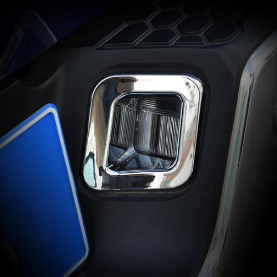 2x Rear License Plate Lamp Cover Trim Frame For Dodge Ram 1500 2010-2017 Chrome