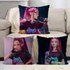 Demon Hunters Mira Throw Pillow Cover 45x45cm Soft Cozy Decorative Pillowcase Covers With Zipper For Couch Sofa Bedroom