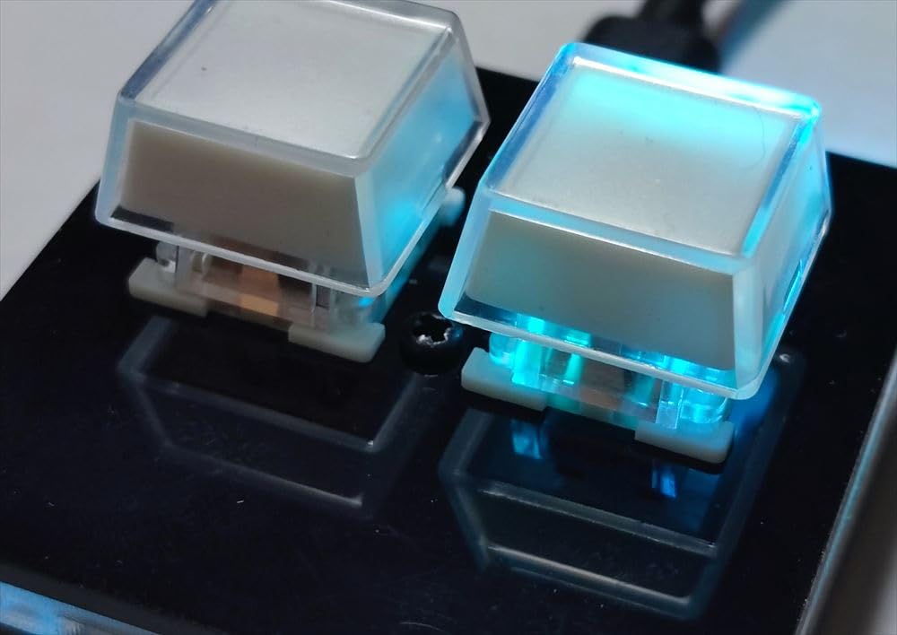 XYZA Keycap Set of White Custom Inner Keycaps for TinyKeyboard and Cherry Add and More To Your Keyboard DIY! "Shiro" Kit, 10-Piece MX. Icons,