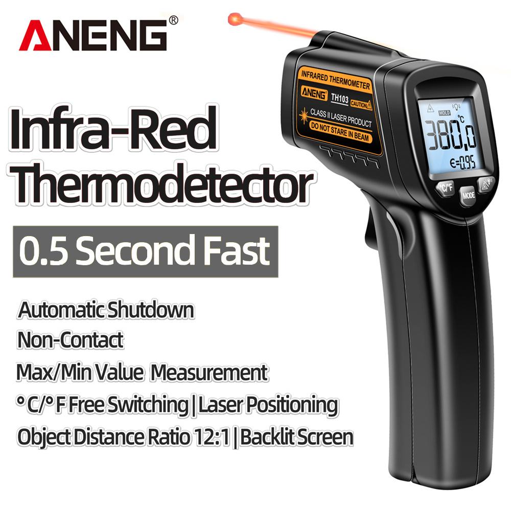 Gun ANENG TH103 Digital Display Screen Temperature Meter Non-contact ToolsInfrared Laser Thermometer Industrial Temparature