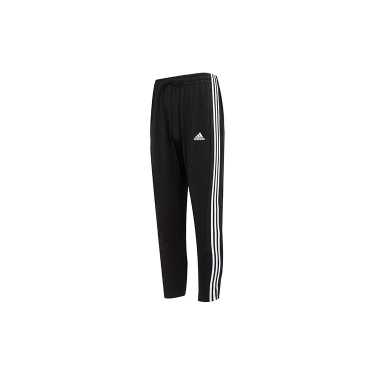 New Adidas ESSENTIALS Knitted Sweatpants Men's Black IC0044