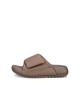 ECCO Cosmo PF Damen Puffy Puff Sandalen aus echtem Leder, 20668301674, Taupe, Größe 24,5 cm, 3E