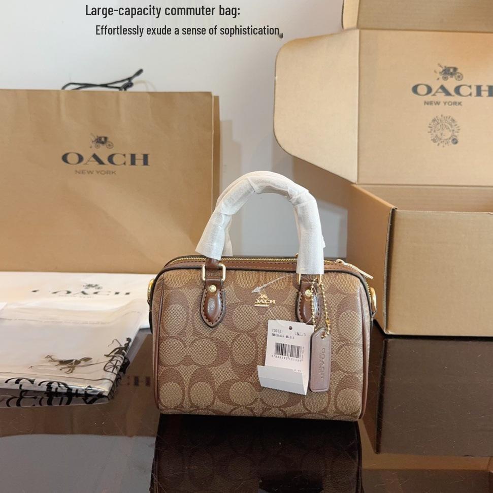 

Koujia Жіноча міні-сумка-тоут Boston з натуральної шкіри, кросбоді 17.5 x 10 x 12 cm