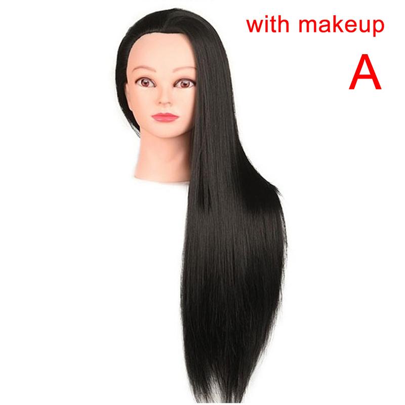 Mannequin Head With Hair Styling Dye Cutting Hairdresser Training Head