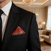 Rhinestone Pocket Square for Men Pre Folded Handkerchief Sparkling Pocket Square Fits Blazer Tuxedo Pockets for Wedding Dating Formal Attire