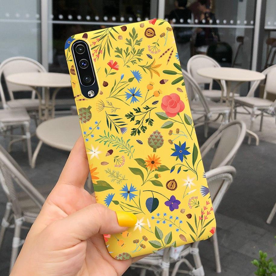 For Samsung Galaxy A70 Case Soft Rubber Tpu Phone Case Purple Lavender Cover For Samsung A70 2019 Case A 70 Back Cover A70s Case