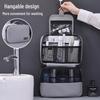 Luxus-Kulturtasche für Herren, Wasserdicht, Nass-/Trockentrennung, Ideal für Reisen, Großes Fassungsvermögen, Tragbar, Aufbewahrung für Make-up & Pflege