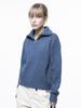 Chaenseseunoi Soft Cable Half Zip-Up Knit - Blue /W243Tp01Bl