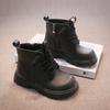 Children's Autumn Boots Thick Bottom Black Boots for Girl Causal School Versatile Kids Fashion Platform Ankle Boots Round-toe
