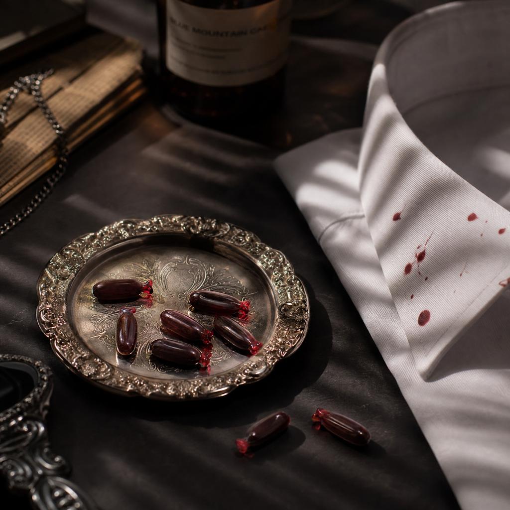 Sangre Falsa para Bromas, Regalos para Fiestas de Halloween y Accesorios Divertidos para Disfraces