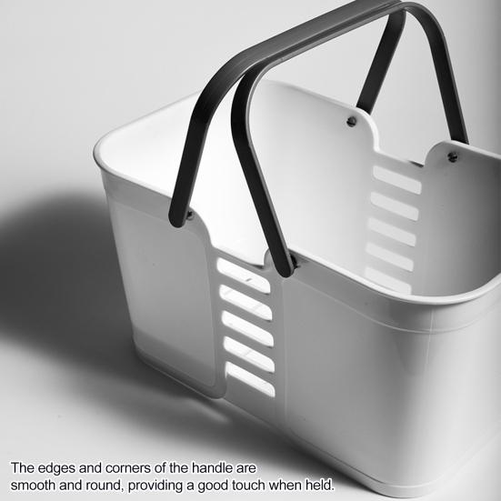 Storage Basket Portable Shower Caddy with Handle Large Capacity Bathroom Organizer Basket with Drainage Holes