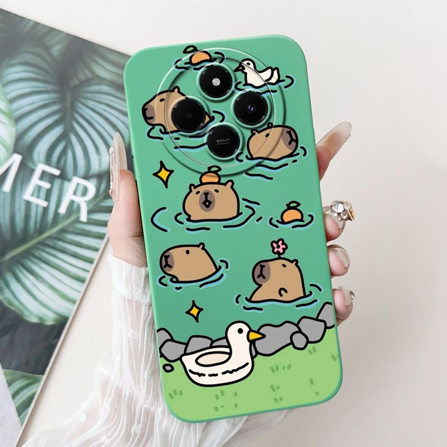 For Xiaomi Redmi 14C Case Poco C75 Cover 2024 Cute Panda Rabbit Cartoon Soft Matte Silicone Back Cover For Redmi14C PocoC75 Case