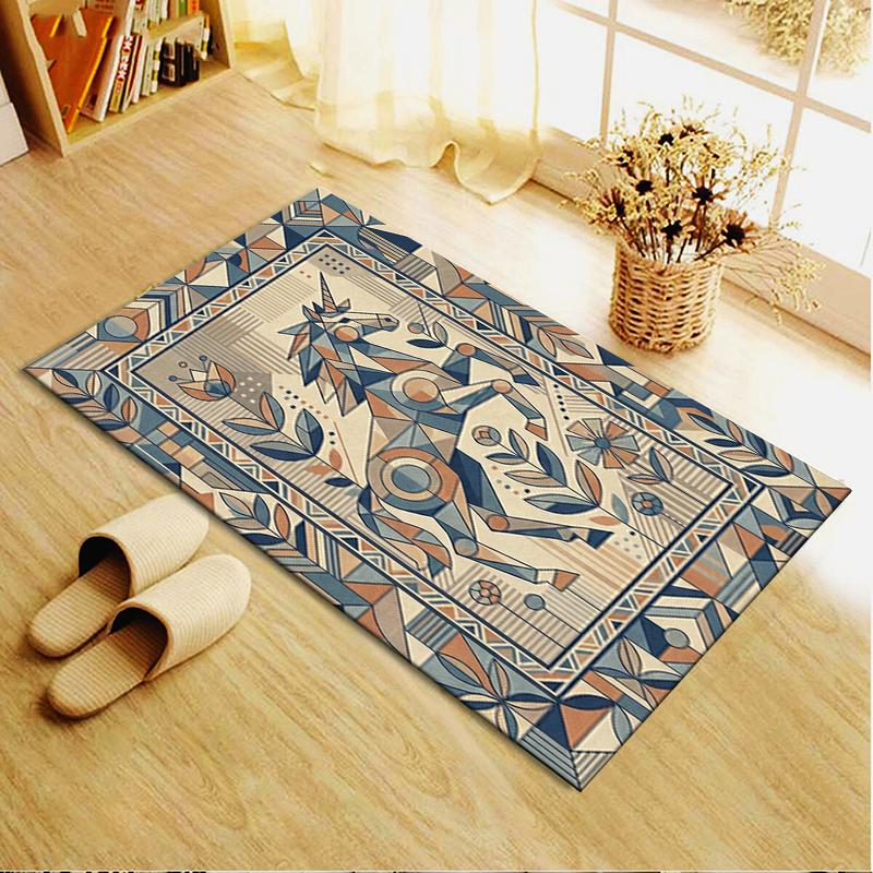 2025 New Unicorn Animal Carpet Rug for Living Room Bedroom Home Sofa Decoration,Kids play Non-slip Floor Mat140