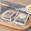 Egg Cutter Stainless Steel Wire Egg Slicer Portable for Hard Boiled Eggs Home Kitchen
