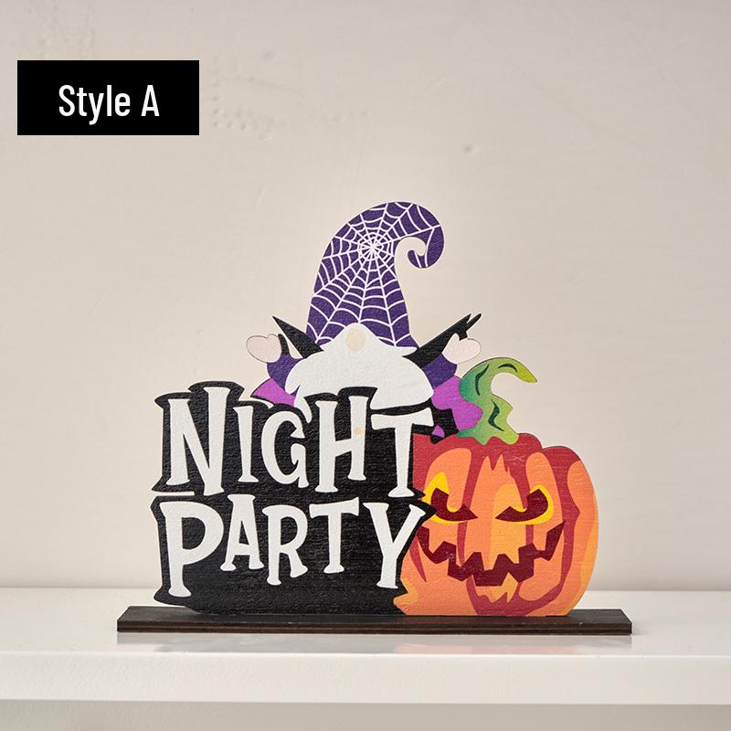 Halloween Cartoon Pumpkin Desktop Ornaments: Creative Decorations for Festive Scenes and Photo Props