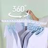 Retractable Drying Rack with Clip Folding Portable Space Saving Clothes Horse Floor Balcony Clothes Hanger Home Storage Rack