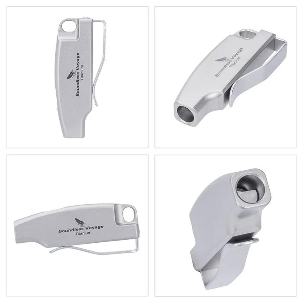 Titan-Überlebispfeife Korrosionsbeständig Kompakt Notfall-Sicherheitspfeife Schallübertragung Weit Rostfrei