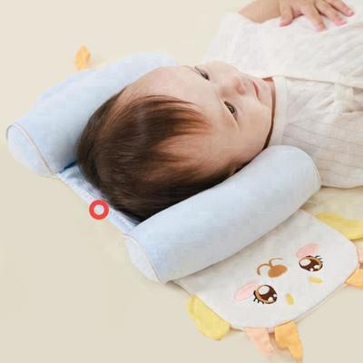 Yousheng Baby Support Pillow Soft Breathable Infant Head Cushion for Newborns 0-12 Months Sleeping Lightweight Travel-friendly Baby Shaped Pillowcase